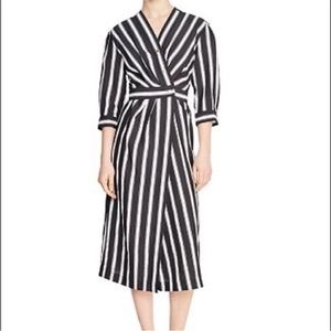 Sandro Carl Striped Midi Dress